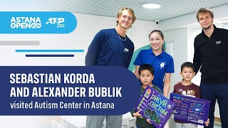 Alexander Bublik and Sebastian Korda visited the capital’s autism center «Asyl Miras»