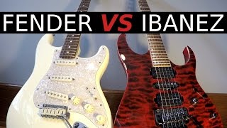 Fender vs Ibanez - Guitar Tone Comparison