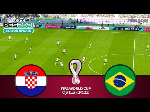 Croatia vs Brazil LIVE | FIFA World Cup Qatar 2022 | Watch Along & PES 21 Gameplay