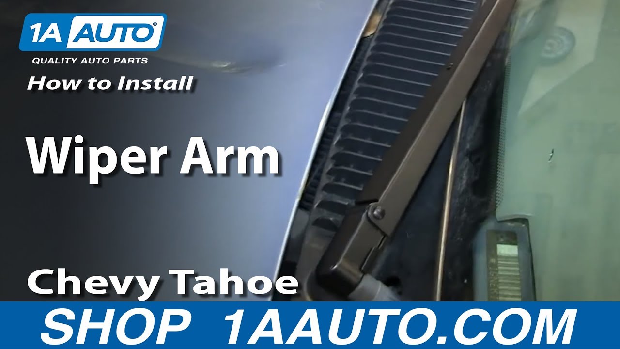 How To Install Remove Wiper Arm 1994-99 Chevy Tahoe Suburban GMC Yukon ...