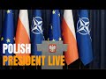 Live Poland | Polish President gives briefing to media | News9