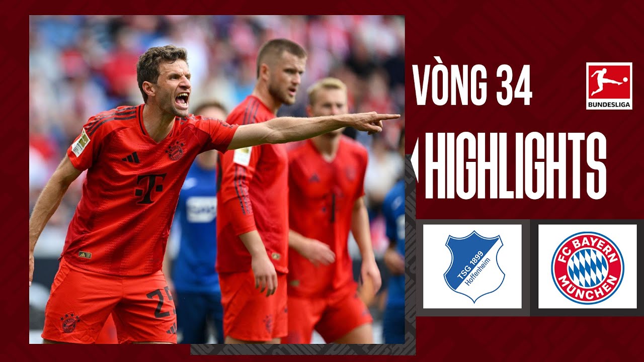 Highlights Hoffenheim - Bayern Munich | Cú hattrick ngược dòng khiến Hùm xám nhận trái đắng