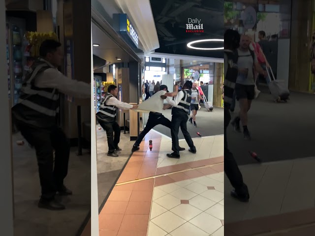 Greggs shoplifter physically restrained by two security guards