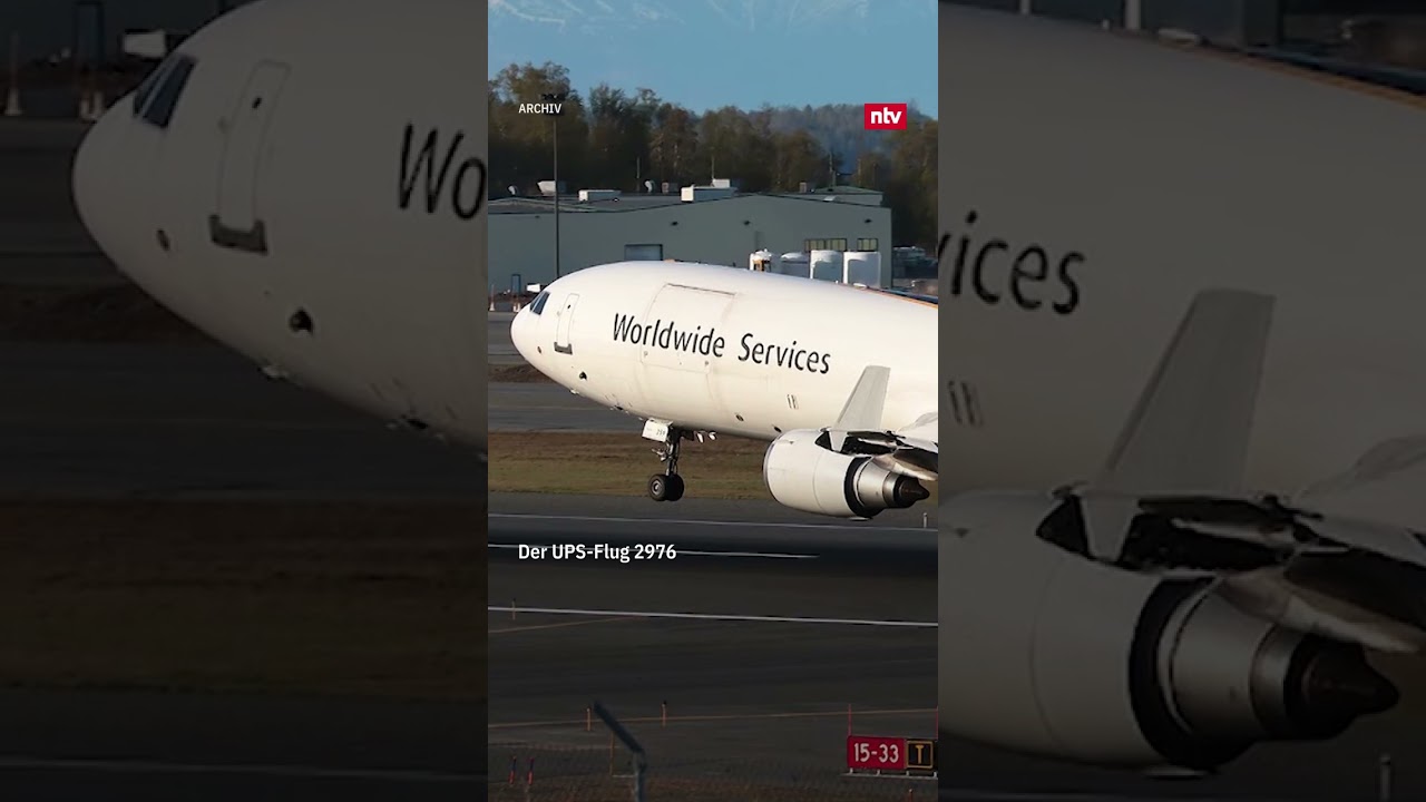 Frachtflugzeug geht nach Start in riesigem Feuerball auf | ntv