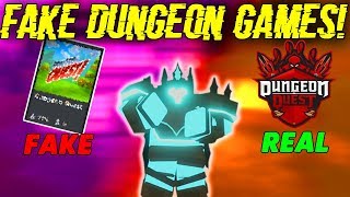 Dungeon Quests - so i played these fake dungeon quest gam!   es roblox dungeon quest