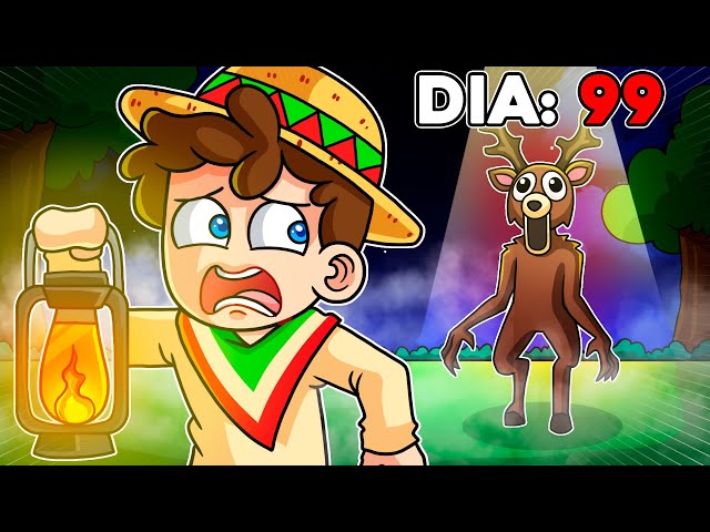 ¡SOBREVIVÍ 99 dias SOLO en el BOSQUE! 💀🌲🦌 SILVIOGAMER en 99 Noches en el Bosque