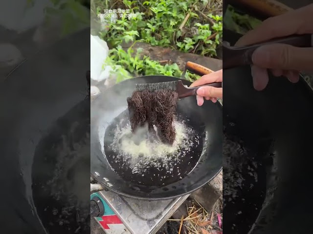 Can hair also be eaten|Chinese Mountain Forest Life And Food #MoTiktok #Fyp