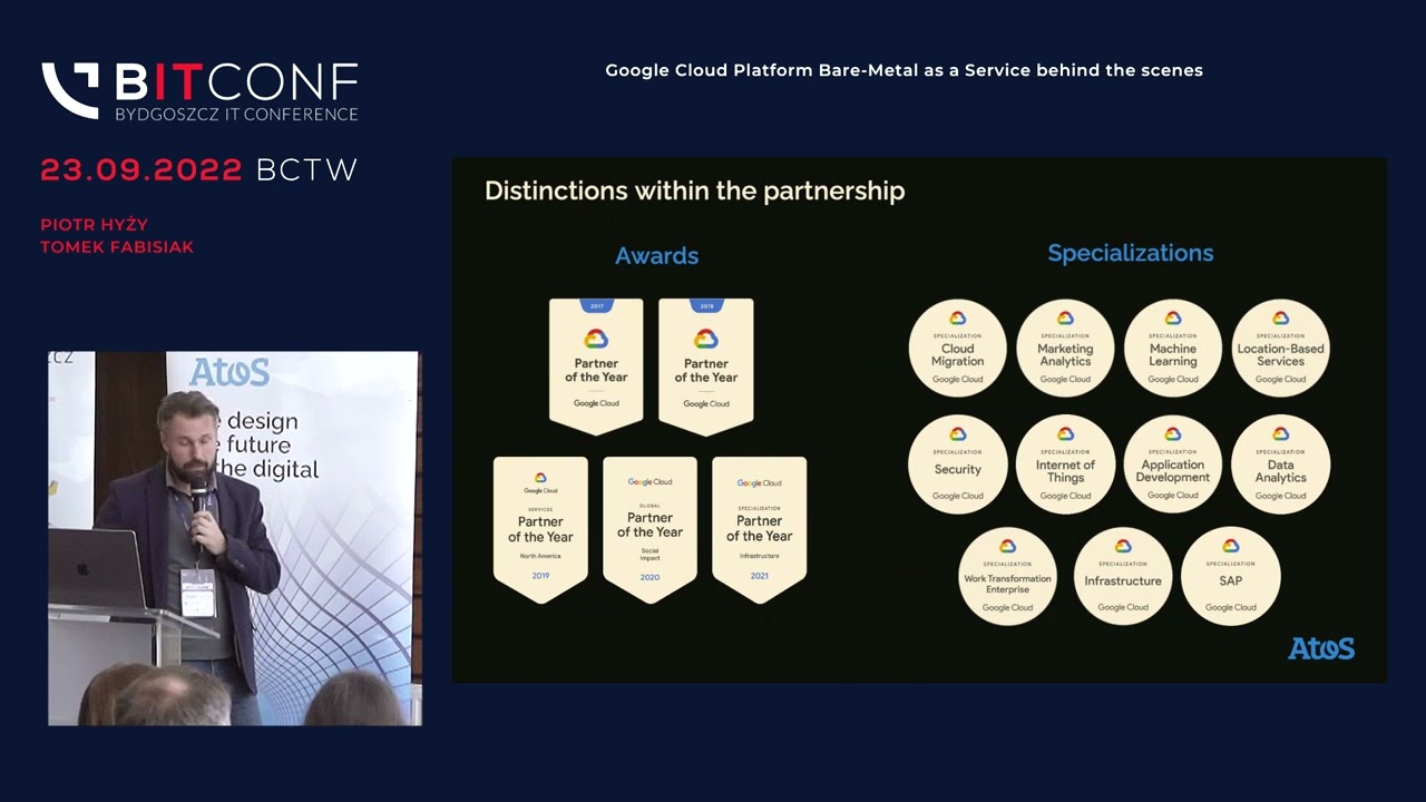 BITconf 2022 - [Piotr Hyży, Tomasz Fabisiak] GCP Bare-Metal Solution behind the scenes.