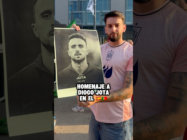 Homenaje a Diogo Jota en el España-Portugal 💔😭 #diogojota #españa #portugal #sadmoment #liverpool