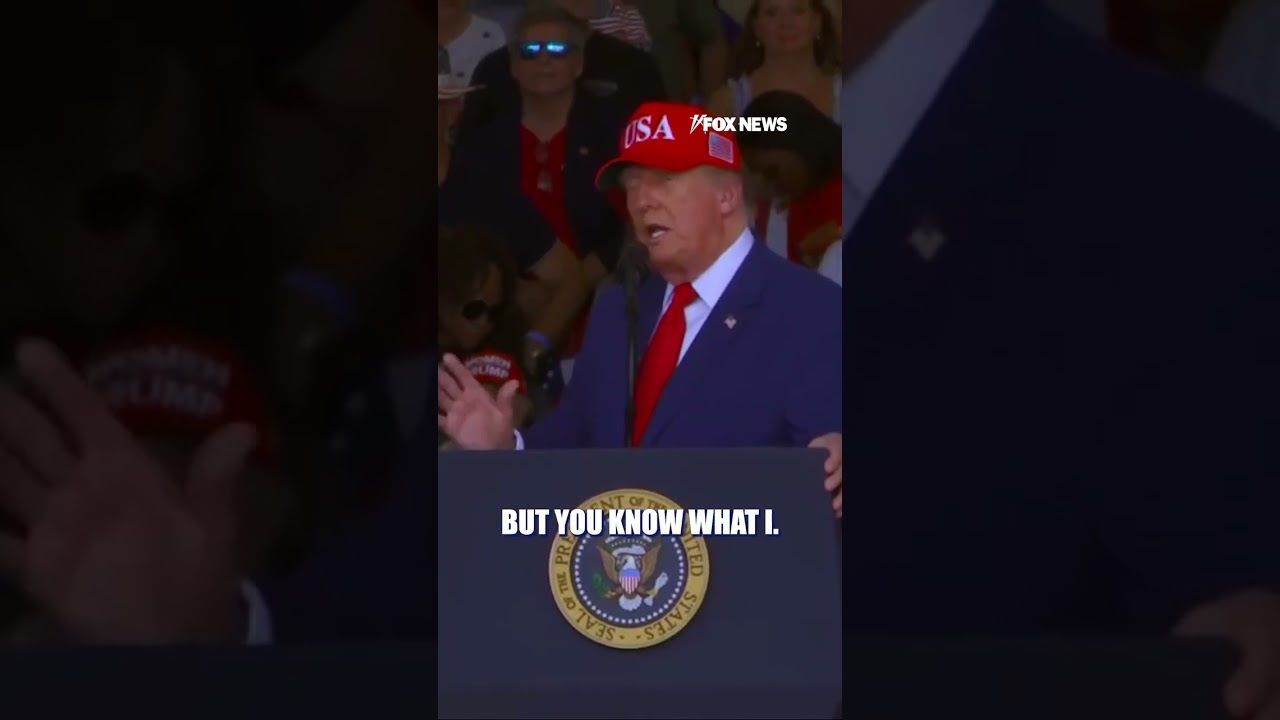 Trump mocks protesters at Georgia rally #shorts