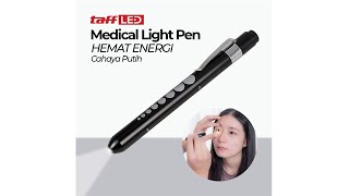 Pratinjau video produk TaffLED Medical Light Pen Senter LED Medis Cek Mata Flashlight - Ti4