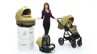 Обзор коляски Коляска 3 в 1 Noordi Sole Sport NB+ Видеоинструкции.