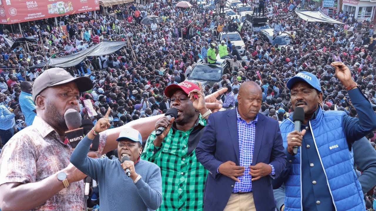 LIVE; GACHAGUA, NATEMBEYA, MATIANG'I, KALONZO, EUGENE, MUTURI HOLD A MASSIVE RALLY IN BUNGOMA