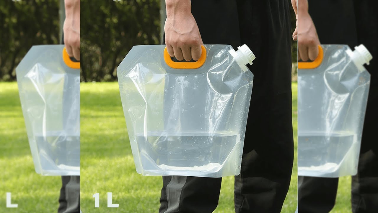Pratinjau video produk TaffSPORT Kantong Air Minum Lipat Multifungsi Portable Water Bag 3L - OT009