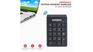 Pratinjau video produk Taffware Keypad Numeric Wireless 2.4 GHz 10M - i120