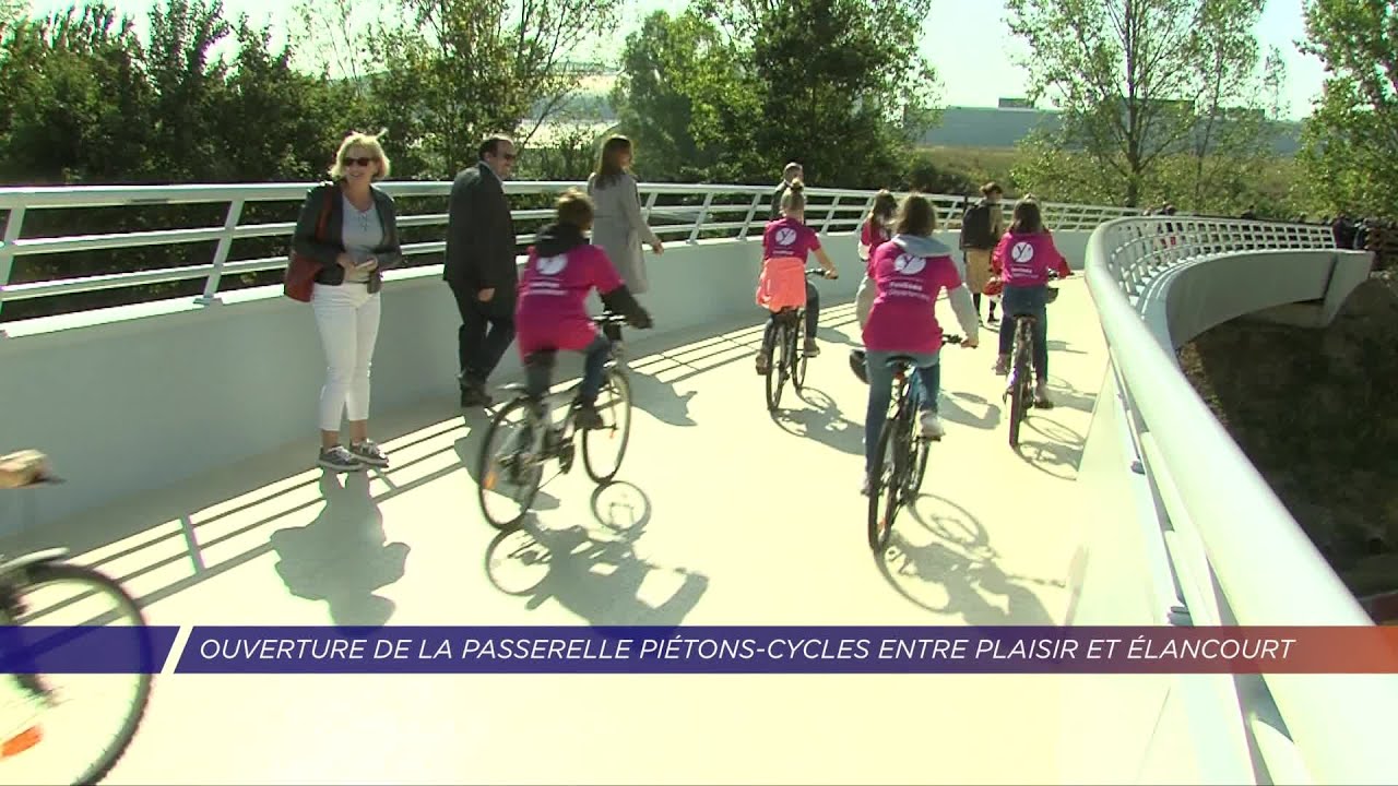 Yvelines | Ouverture de la passerelle piétons-cycles entre Plaisir et Élancourt