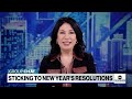 Sticking to New Years resolutions  - 06:37 min - News - Video