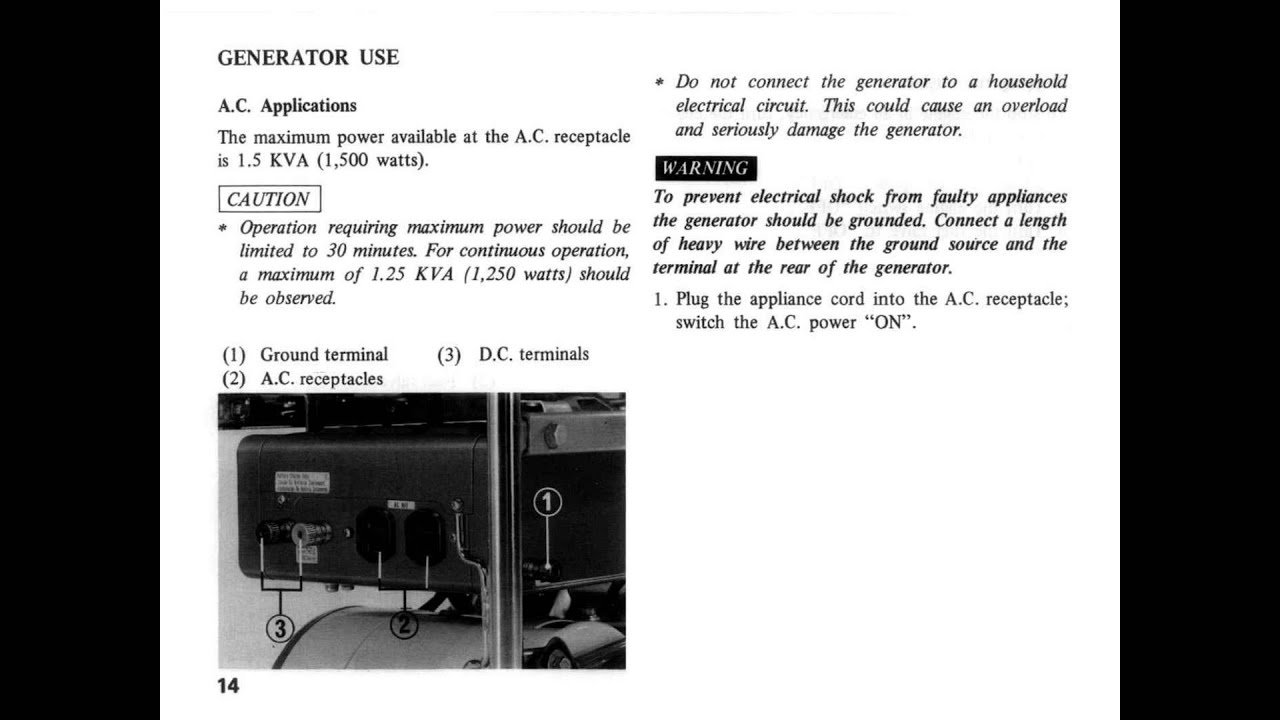 Service manual for a honda e1500 generator #4