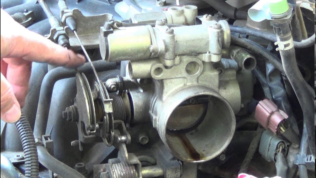 How To: Fix a Sticking Accelerator Cable Throttle Body ... 2003 dodge neon wiring harness 