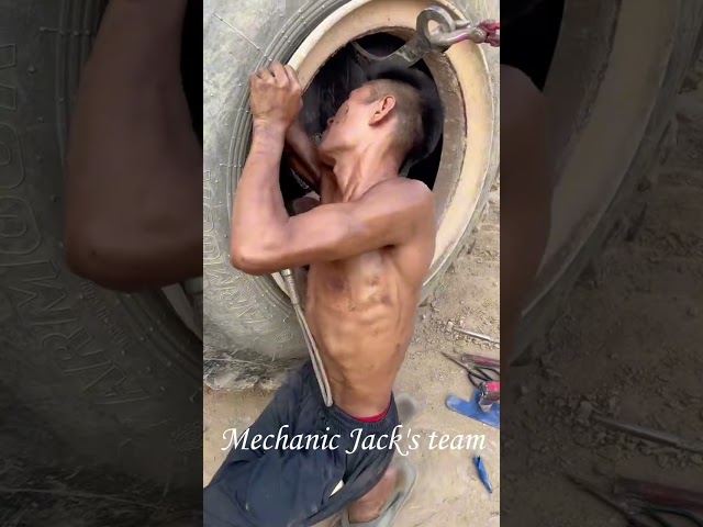 Loader Tire Repair Process