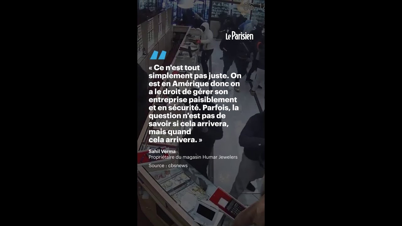 Près de 2 millions de bijoux volés en 70 secondes par un gang aux États-Unis