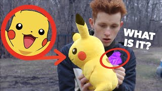 I FOUND SOMETHING INSIDE PIKACHU IN REAL LIFE! *What is it?*