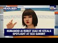 SCO Summit’s Humanoid Robot | BJP Protest for PM Modi | Rahul Dravid Quits Royals | News9  - 02:03 min - News - Video