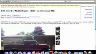 Craigslist Michigan used Cars for Sale by Owner - YouTube
