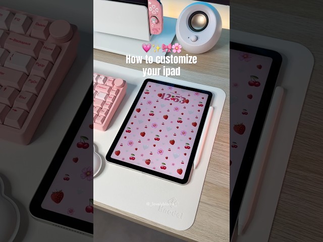 How to customize your iPad🌸 #apple #ipad #ipadair #tips #applepencil