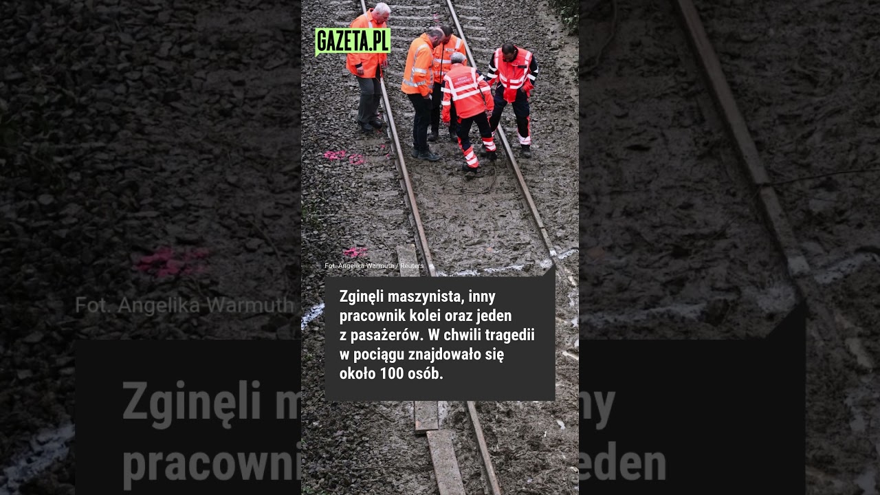 Katastrofa kolejowa w Niemczech. Trzy osoby nie żyją. “Opłakujemy ofiary”