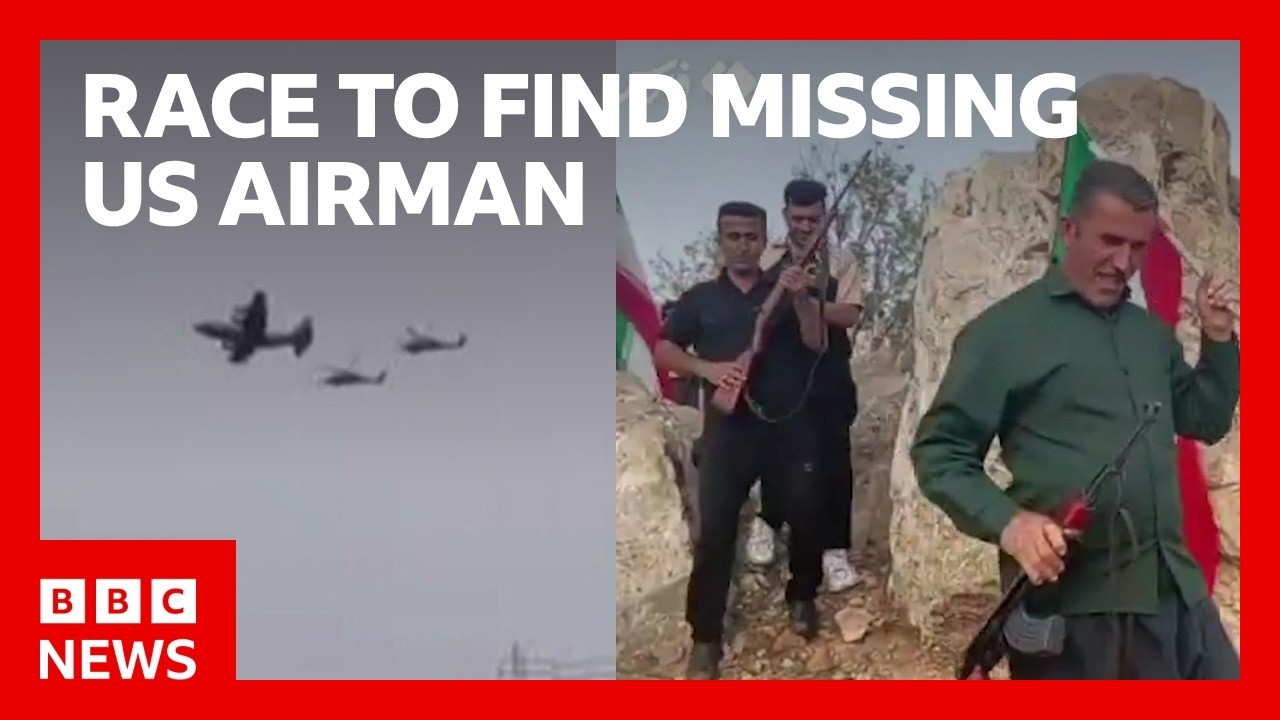 Trump threatens âhellâ on Iran as search for missing airman continues | BBC News