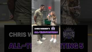 Kings legend Chris Webber gave us his All Time Sacramento Kings Starting 5! #sacramentokings