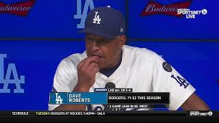 Dave Roberts Talks Dodgers Taking Division Lead After Sweeping Padres, Bullpen Success, Mookie Homer