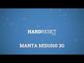Hard Reset MANTA MID1010 3G - Remove Password by Recovery Mode