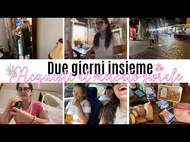 Due giorni insieme/ acquisti al mercato serale/ si va al nuovo lavoro/ vita da mamma con 3 ragazzi✨