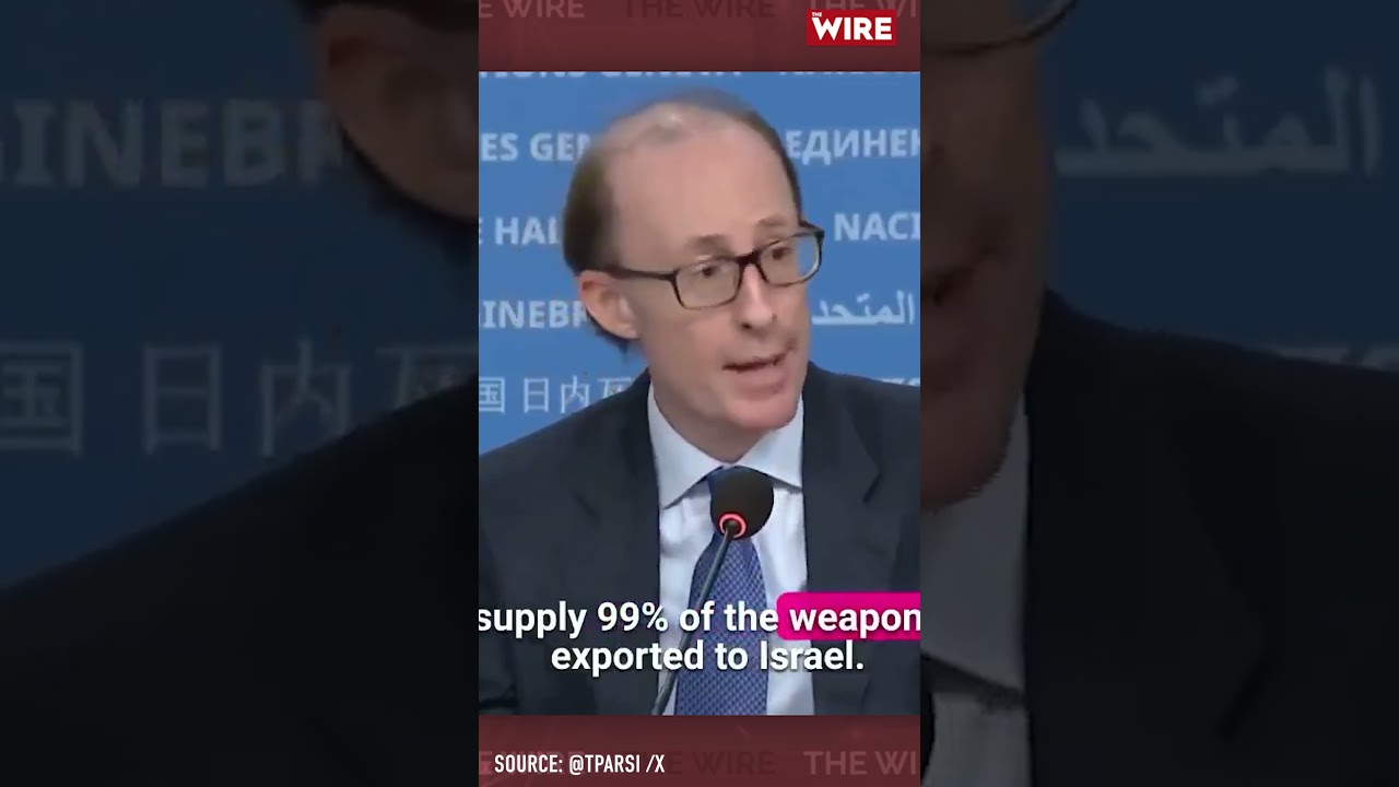 "Germany & US supply 99% of the weapons exported to Israel.They could stop this conflict overnight"