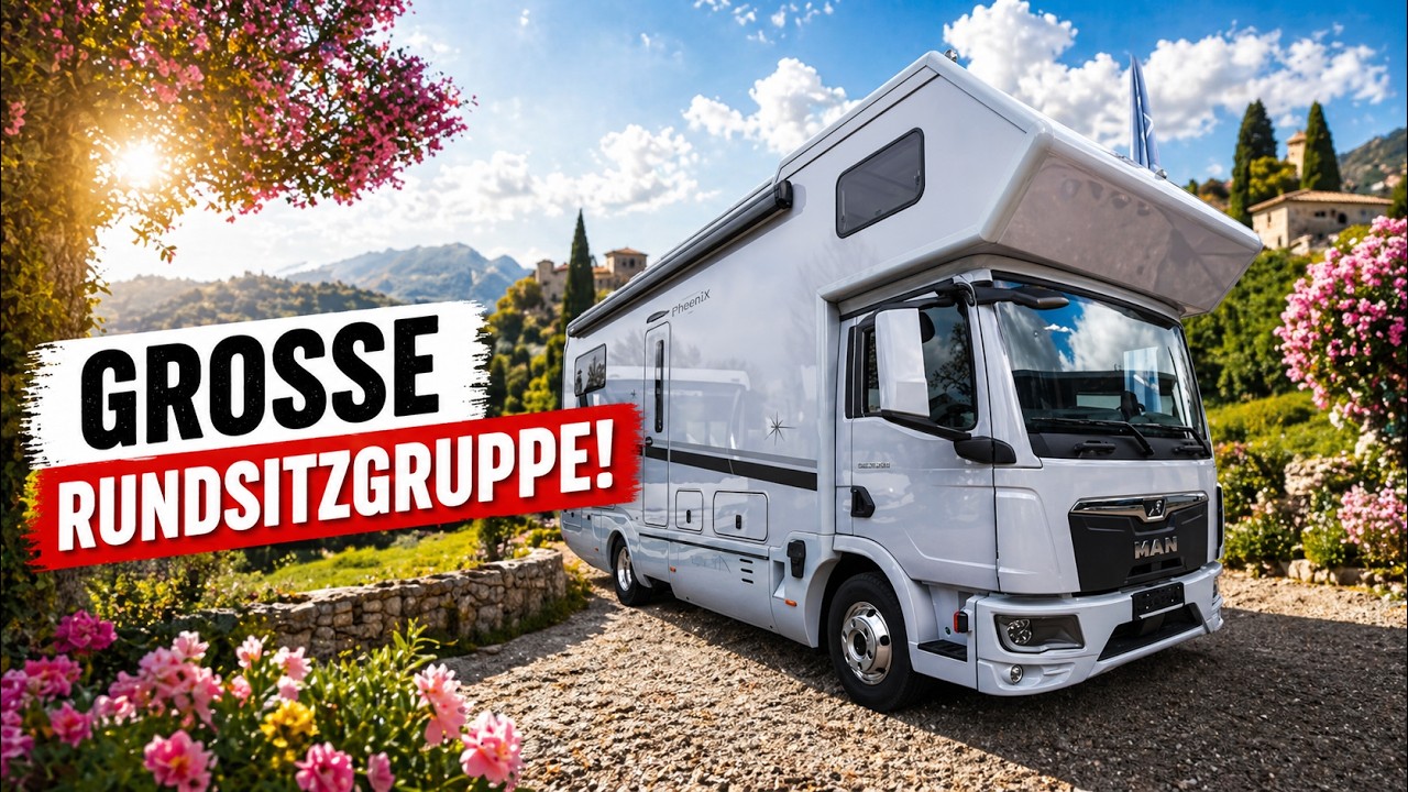 NEUES WOHNMOBIL mit ALKOVEN und Hecksitzgruppe 2026 Neuheiten Phoenix Top Alkoven 8400 BMQRSL