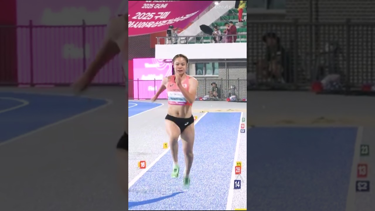 "순박한 표정의 일본 멀리뛰기 선수" 마야 타케우치 #trackandfield #陸上女子 #아시아육상선수권대회