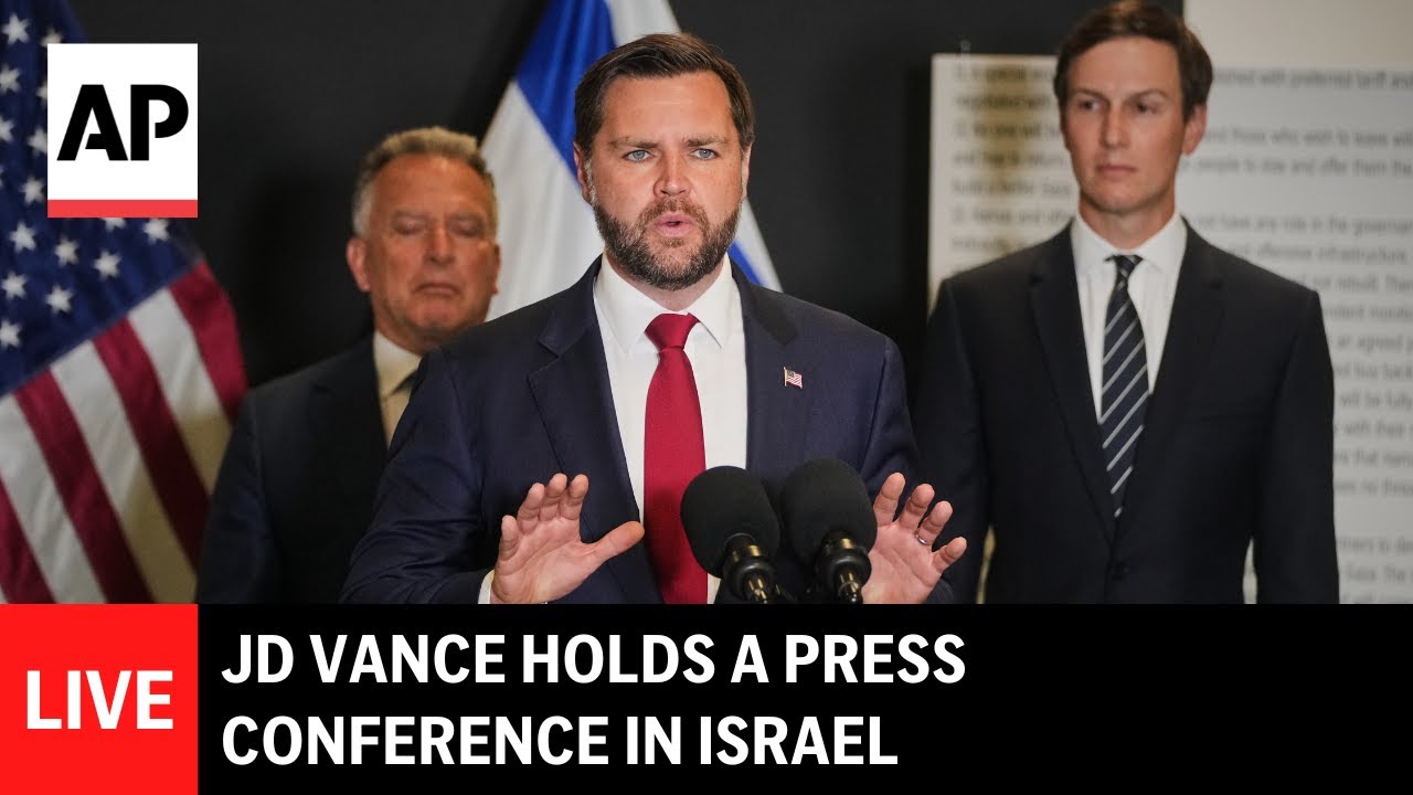 LIVE: JD Vance holds press conference in Israel