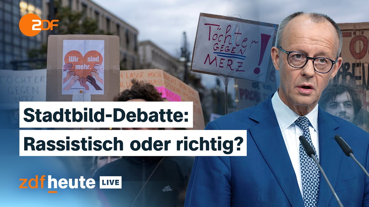 Merz-Kritikerin und Junge-Union-Mitglied diskutieren umstrittene Kanzler-Aussage | ZDFheute live