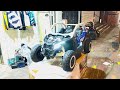 באגי 24V ממונעת 4x4 אורגינל גלגלי גומי אוויר CAN AM MAVERICK