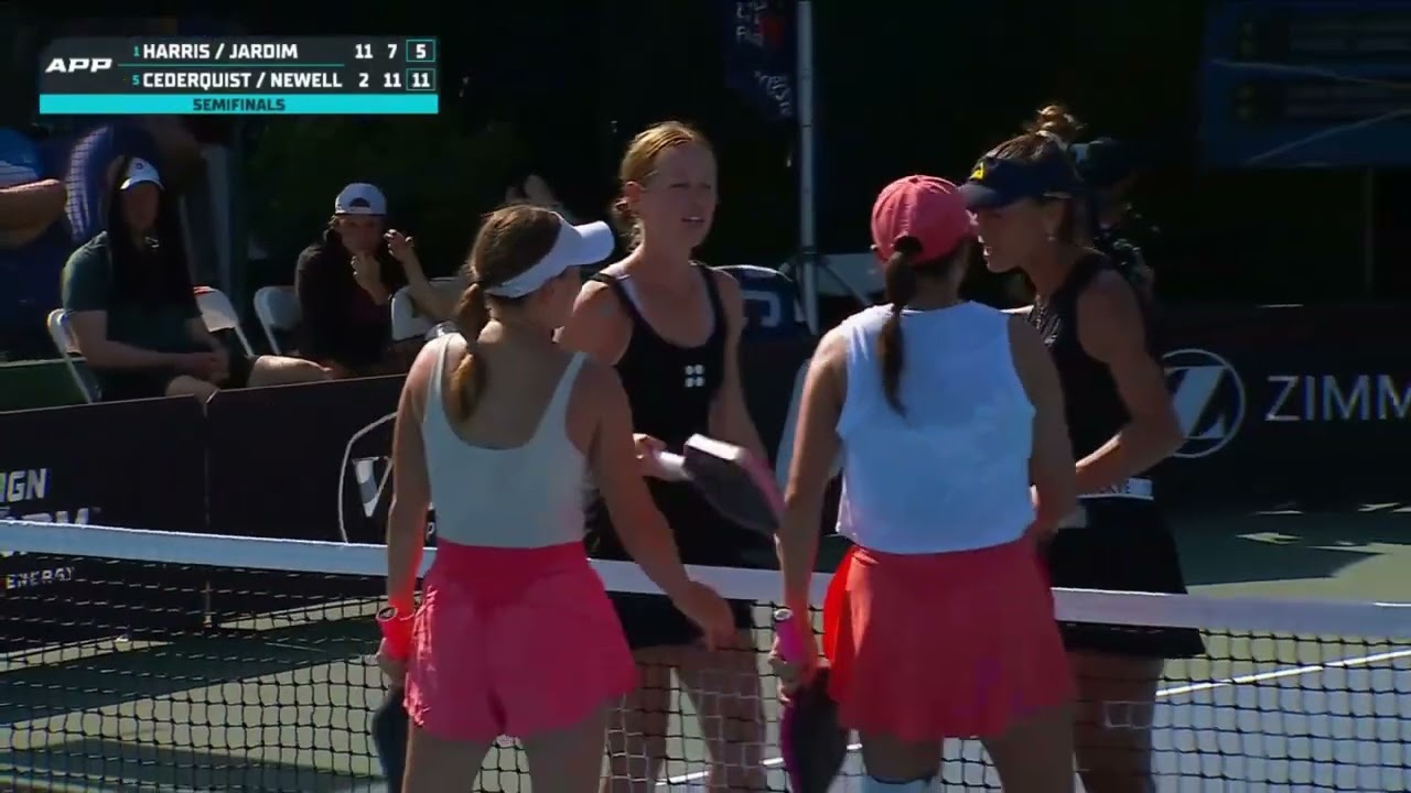 Harris/Jardim v Newell/Cederquist | Match Point | Women's Doubles | Pickleball | APP Tour