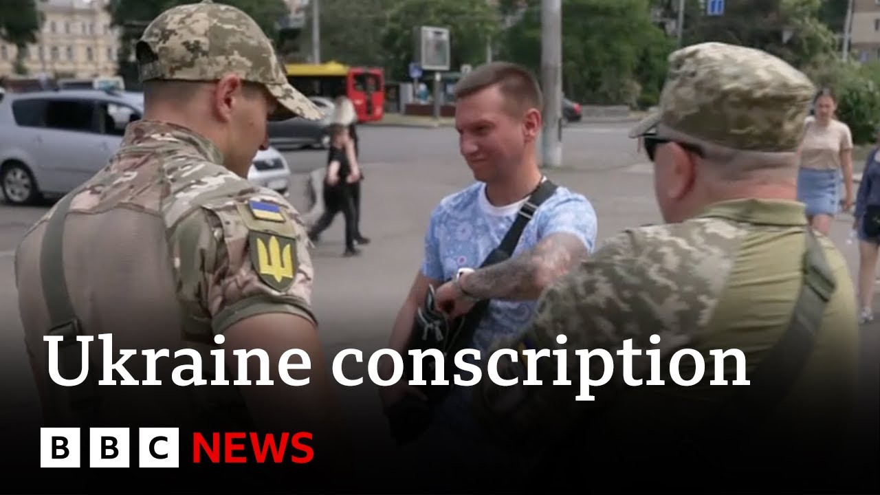 Conscription squads send Ukrainian men into hiding | BBC News