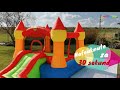 9017N-הטירה עם המגלשה צבעוני-The castle with slide -הפיהופ-Happy Hop-קפיץ קפוץ