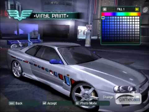 Nissan skyline 2 fast 2 furious in nfs carbon