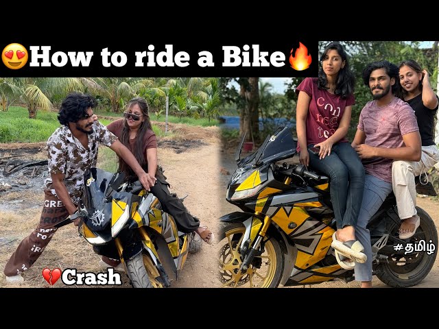 🥺Our Jarvis crashed💔|😍how to ride a motorcycle🔥| part - 01 | TTF | Tamil ￼