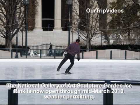 Pictures of The National Gallery of Art Sculpture Garden Ice Rink, Washington DC, US