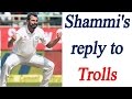 Indian pacer Shami gives befitting reply to trollers against his wife's sleeveless dress
