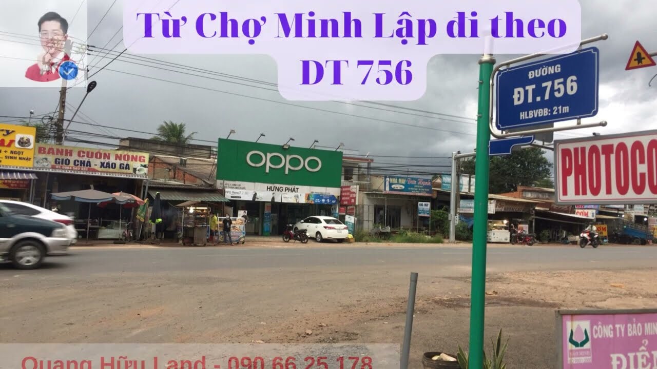 Chính chủ bán đất ấp 5 - xã Minh Lập, Chơn Thành, BP - 1.070m2 - 6xx triệu video