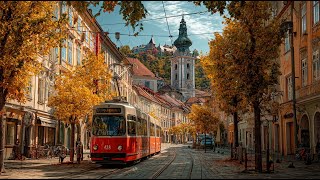 Stunning Autumn Colors in Graz, Austria 🇦🇹 - Old Town Walking Tour 4K